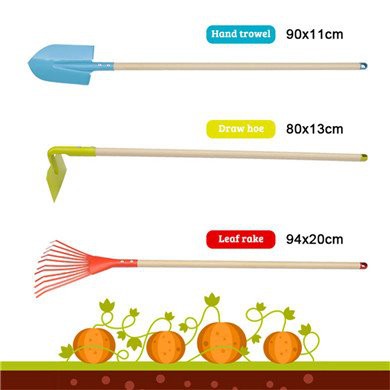 Mutifuntion kids garden hoe set Mutifuntion kids garden hoe set