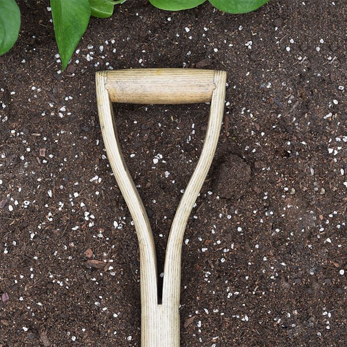 stainless steel garden spade for ladies Y shape wooden handle