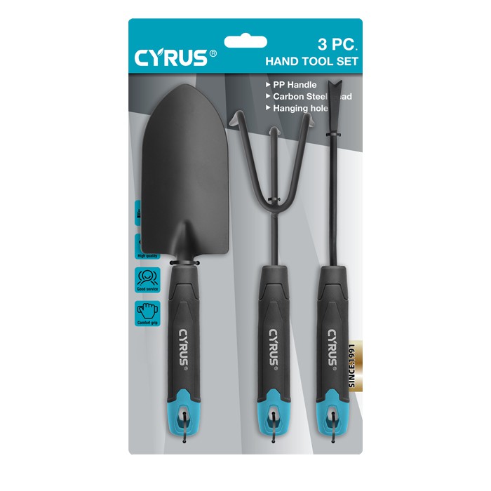 Set offer llaw gardd ddur carbon